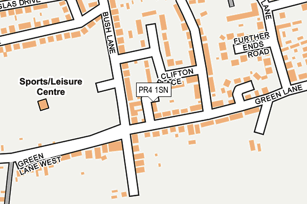 PR4 1SN map - OS OpenMap – Local (Ordnance Survey)
