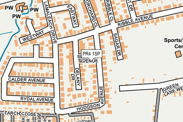 PR4 1SP map - OS OpenMap – Local (Ordnance Survey)