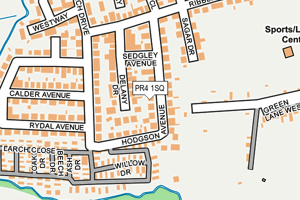 PR4 1SQ map - OS OpenMap – Local (Ordnance Survey)