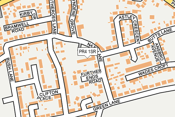 PR4 1SR map - OS OpenMap – Local (Ordnance Survey)