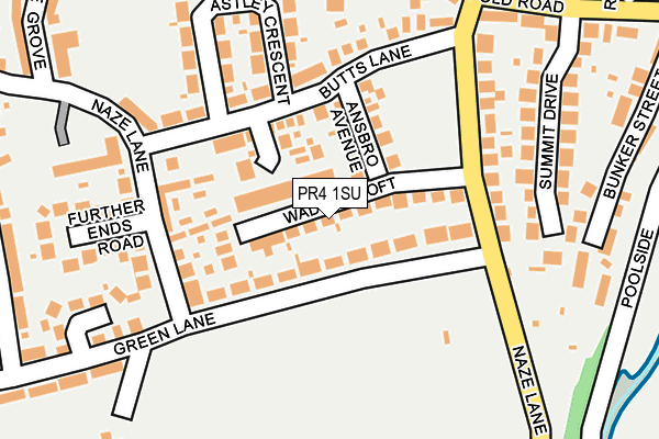 PR4 1SU map - OS OpenMap – Local (Ordnance Survey)
