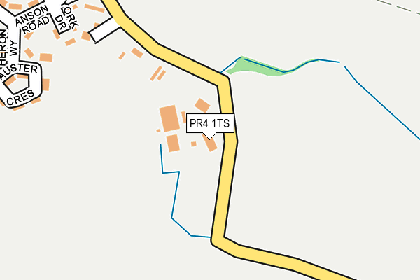 PR4 1TS map - OS OpenMap – Local (Ordnance Survey)