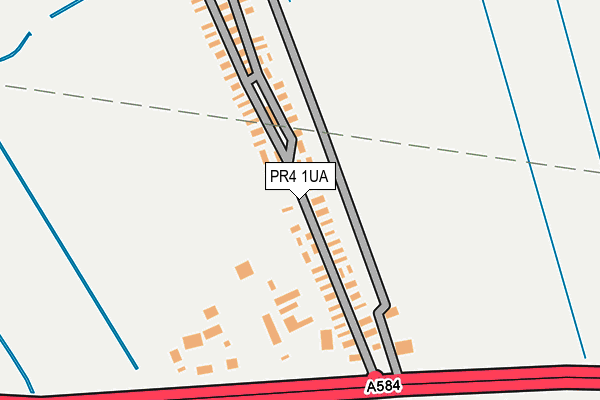 PR4 1UA map - OS OpenMap – Local (Ordnance Survey)