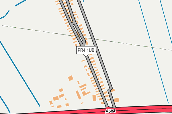 PR4 1UB map - OS OpenMap – Local (Ordnance Survey)