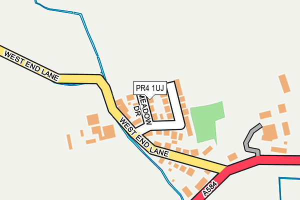 PR4 1UJ map - OS OpenMap – Local (Ordnance Survey)