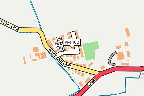PR4 1UQ map - OS OpenMap – Local (Ordnance Survey)