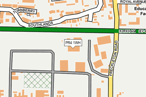 PR4 1WH map - OS OpenMap – Local (Ordnance Survey)
