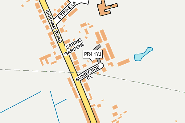PR4 1YJ map - OS OpenMap – Local (Ordnance Survey)