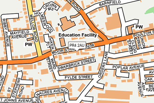 Map of JPA FITNESS LIMITED at local scale