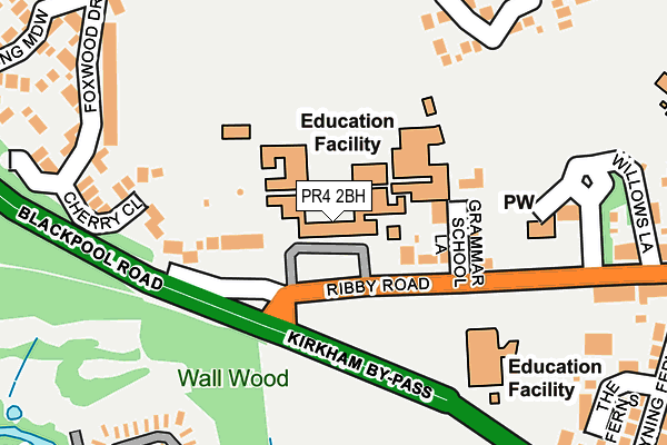 PR4 2BH map - OS OpenMap – Local (Ordnance Survey)
