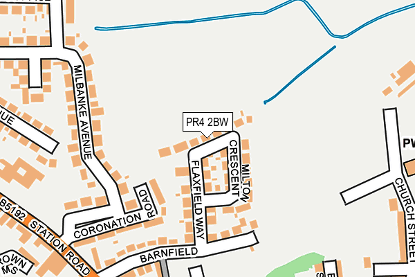 PR4 2BW map - OS OpenMap – Local (Ordnance Survey)