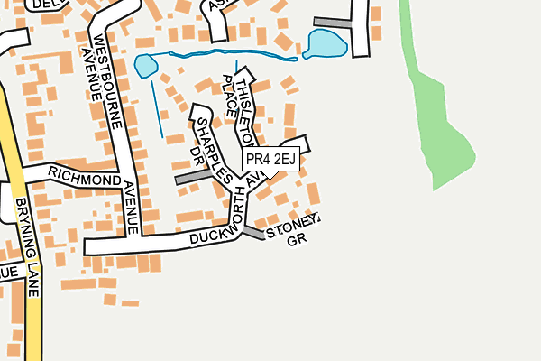 PR4 2EJ map - OS OpenMap – Local (Ordnance Survey)