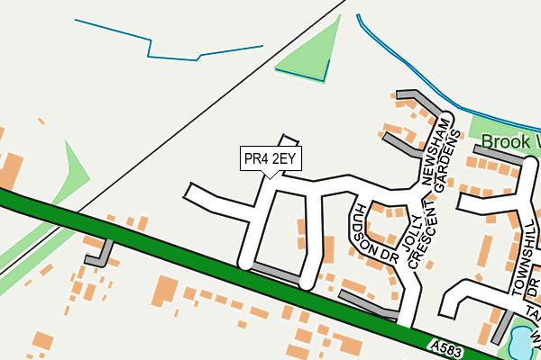 PR4 2EY map - OS OpenMap – Local (Ordnance Survey)