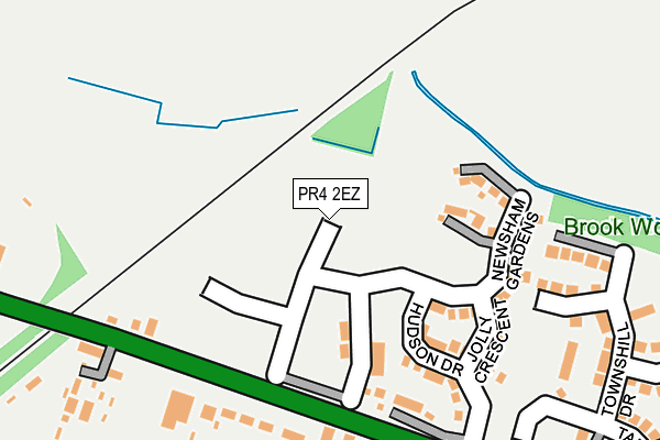 PR4 2EZ map - OS OpenMap – Local (Ordnance Survey)