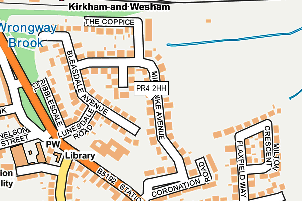 PR4 2HH map - OS OpenMap – Local (Ordnance Survey)