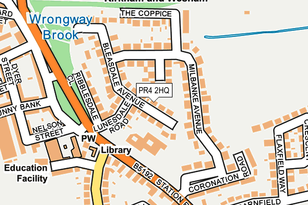 PR4 2HQ map - OS OpenMap – Local (Ordnance Survey)
