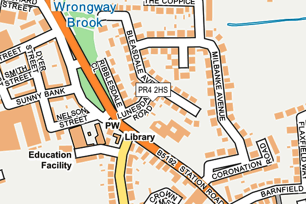 PR4 2HS map - OS OpenMap – Local (Ordnance Survey)