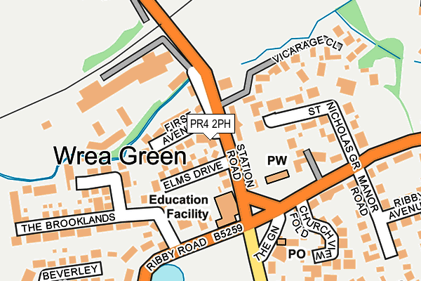 PR4 2PH map - OS OpenMap – Local (Ordnance Survey)
