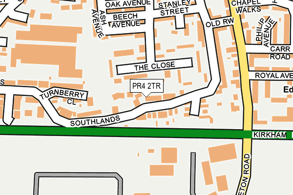 PR4 2TR map - OS OpenMap – Local (Ordnance Survey)