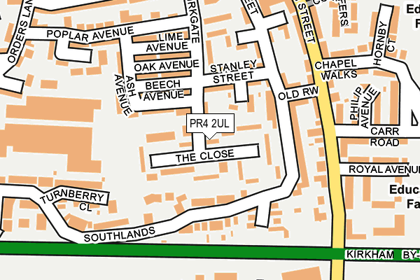 PR4 2UL map - OS OpenMap – Local (Ordnance Survey)