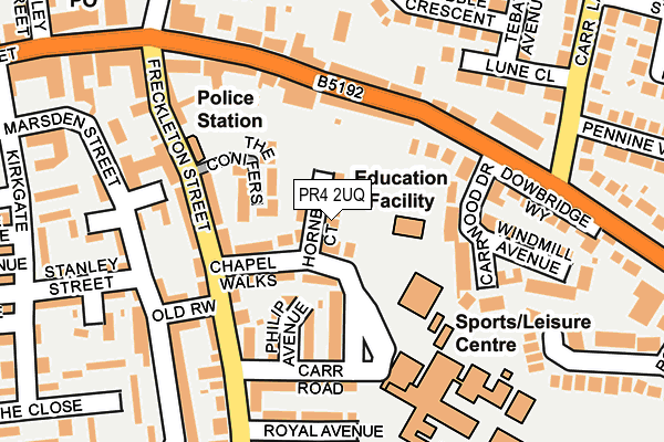 PR4 2UQ map - OS OpenMap – Local (Ordnance Survey)