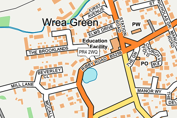 PR4 2WQ map - OS OpenMap – Local (Ordnance Survey)