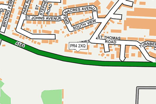 PR4 2XQ map - OS OpenMap – Local (Ordnance Survey)