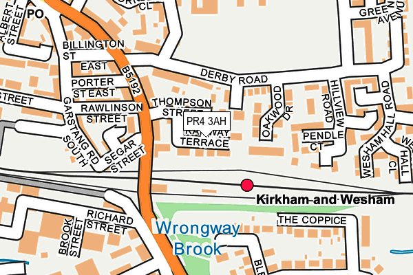 PR4 3AH map - OS OpenMap – Local (Ordnance Survey)