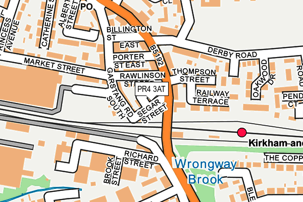 PR4 3AT map - OS OpenMap – Local (Ordnance Survey)