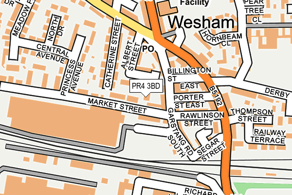 PR4 3BD map - OS OpenMap – Local (Ordnance Survey)