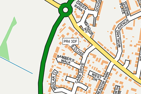 PR4 3DF map - OS OpenMap – Local (Ordnance Survey)