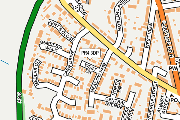 PR4 3DP map - OS OpenMap – Local (Ordnance Survey)