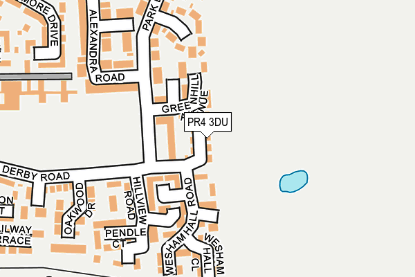 PR4 3DU map - OS OpenMap – Local (Ordnance Survey)