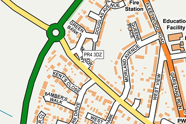 PR4 3DZ map - OS OpenMap – Local (Ordnance Survey)