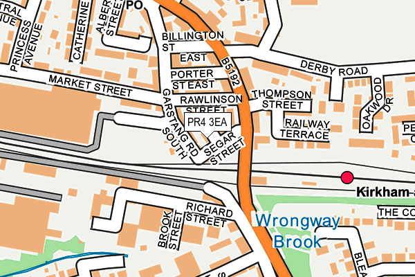 PR4 3EA map - OS OpenMap – Local (Ordnance Survey)