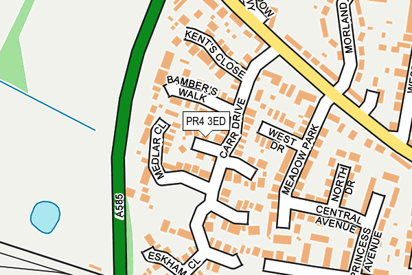 PR4 3ED map - OS OpenMap – Local (Ordnance Survey)
