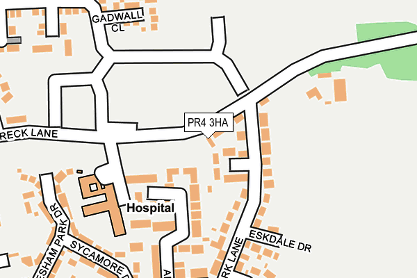 PR4 3HA map - OS OpenMap – Local (Ordnance Survey)
