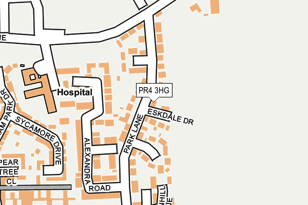 PR4 3HG map - OS OpenMap – Local (Ordnance Survey)