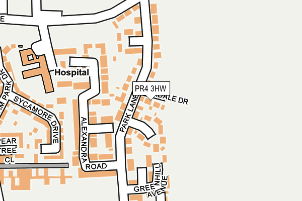 PR4 3HW map - OS OpenMap – Local (Ordnance Survey)