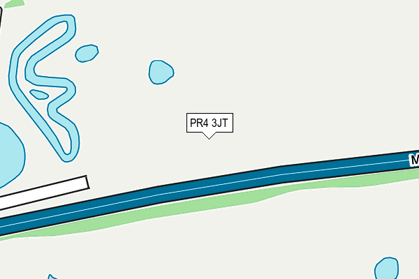 PR4 3JT map - OS OpenMap – Local (Ordnance Survey)