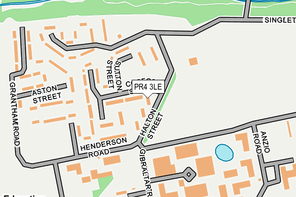 PR4 3LE map - OS OpenMap – Local (Ordnance Survey)