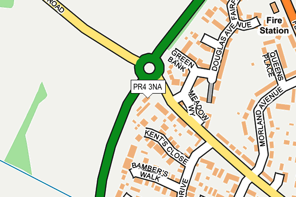 PR4 3NA map - OS OpenMap – Local (Ordnance Survey)