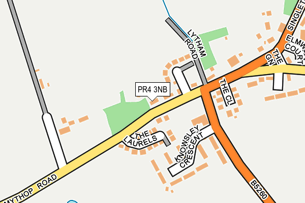 PR4 3NB map - OS OpenMap – Local (Ordnance Survey)