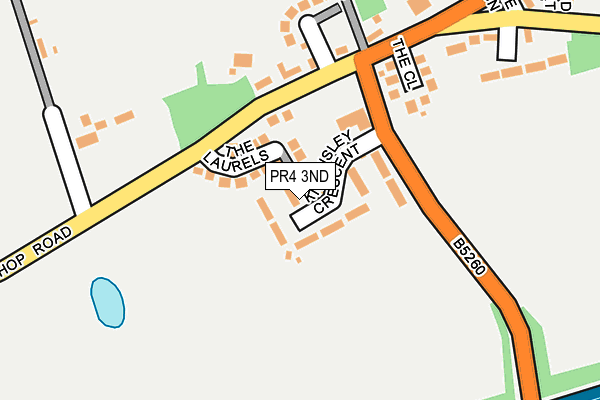 PR4 3ND map - OS OpenMap – Local (Ordnance Survey)