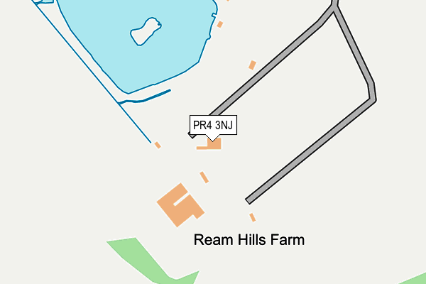 PR4 3NJ map - OS OpenMap – Local (Ordnance Survey)