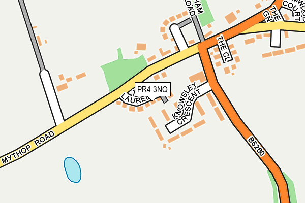 PR4 3NQ map - OS OpenMap – Local (Ordnance Survey)
