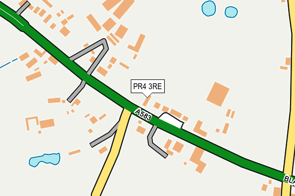 PR4 3RE map - OS OpenMap – Local (Ordnance Survey)