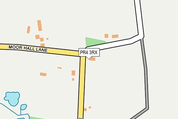 PR4 3RX map - OS OpenMap – Local (Ordnance Survey)