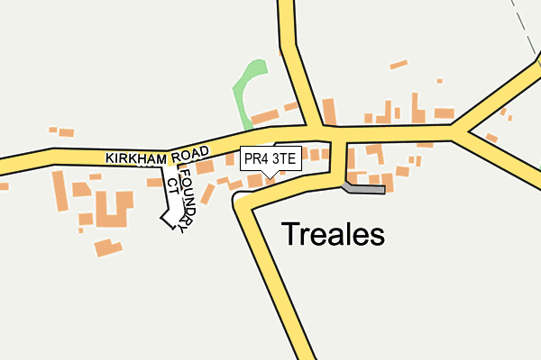 Map of THATCHERS GREEN (TREALES) RESIDENTS ASSOCIATION LIMITED at local scale