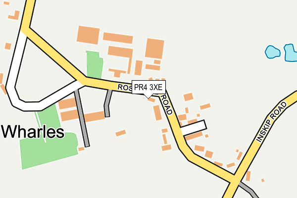 PR4 3XE map - OS OpenMap – Local (Ordnance Survey)